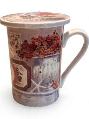 Kent Pottery Ceramic Coffee Mug with Lid